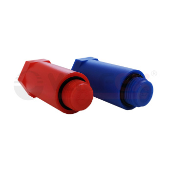 Заглушка удлиненная 1/2" (2шт/уп синий, красный) VALFLEX ПП